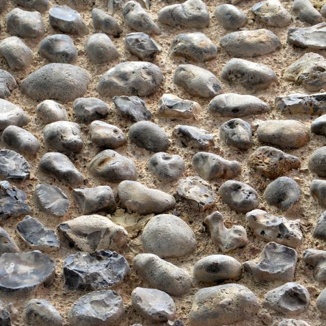 Wall constructed of large cobbles, incorporating some pieces of ironstone | ©Tony Mould : My Brighton and Hove