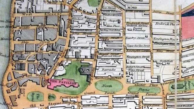 Saunder's 1841 Map of Brighton