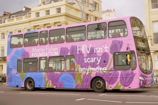 The first bus promoting HIV treatment | Copyright Tony Mould - My Brighton and Hove