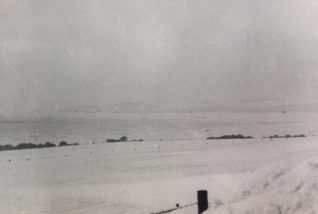 View west towards Brighton and Hove Golf Course, 30th December 1962 | Delia Spink