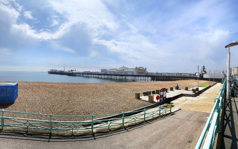 Brighton’s main beach: Stay Home - Save Lives
