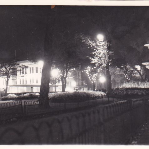 Old Steyne at night with street lighting, Brighton 1960's | Deryn Bell