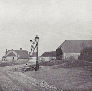 Lamplighter, top of Church Hill, Patcham circa 1901 | The Lady's Realm