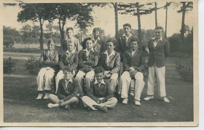 Cricket team (?) I believe my father is in the rear row second from the right.