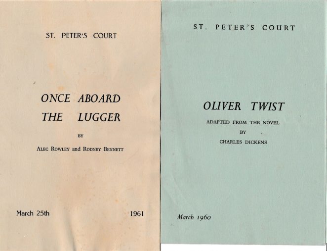 St Peter's Court, school plays 1960 & 1961