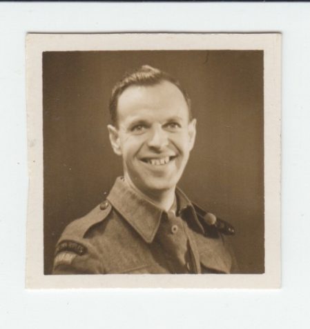 Photograph of Jack Bilton, Queens Own Canadian Rifles, showing his head and shoulders