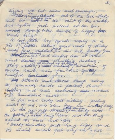Handwritten essay entitled 'Summer' by Beryl Payne