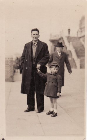 Photo of Richard Rich and grandson, 1946