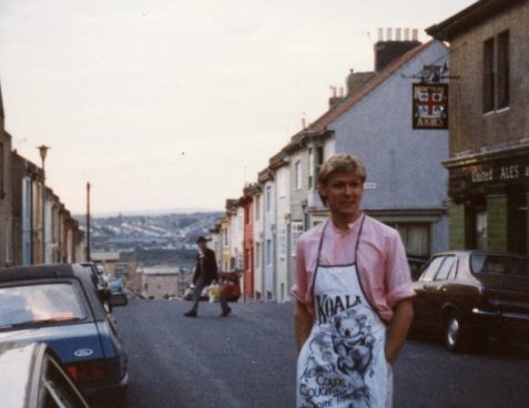 Alistair Thomson on Albion Hill, 1984