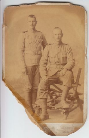 Photo of David Patrick Lettres and another soldier.
