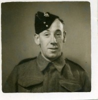 Small photograph of Frederick Arthur Langridge in Army uniform