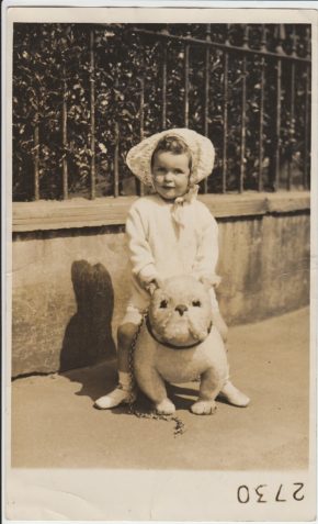 Photograph of Elaine Evans as a toddler