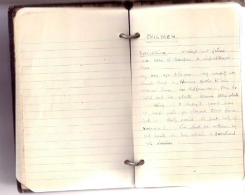 Diary entry from the diary of Flora Doris Jolly