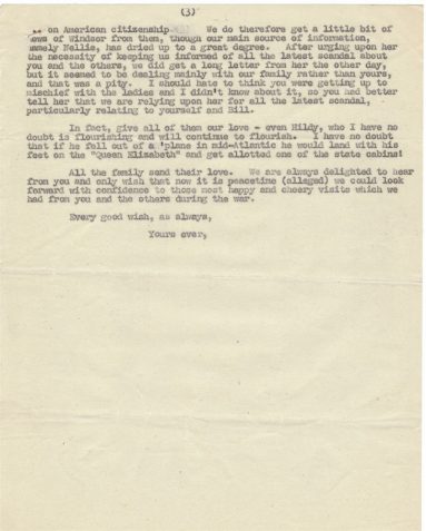 Letter from Arthur Jolly to Don Wyllie In Toronto, Canada