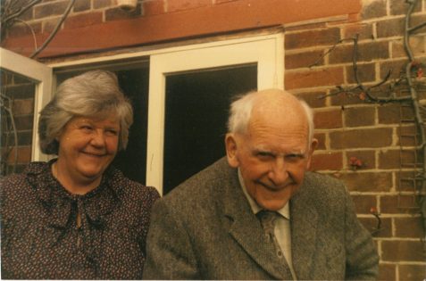 Photograph of Arthur Jolly with his daughter June Jolly