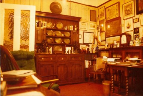 Photograph of Arthur Jolly's 'den' at his house in Hove