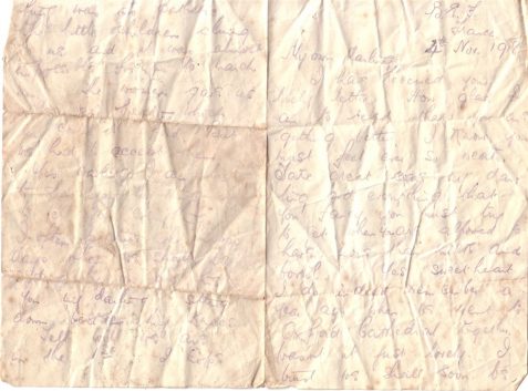 Letter from John Leech to Amelia Rose Leech written from France.