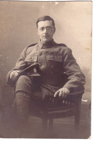 Photograph of John Leech seated in uniform