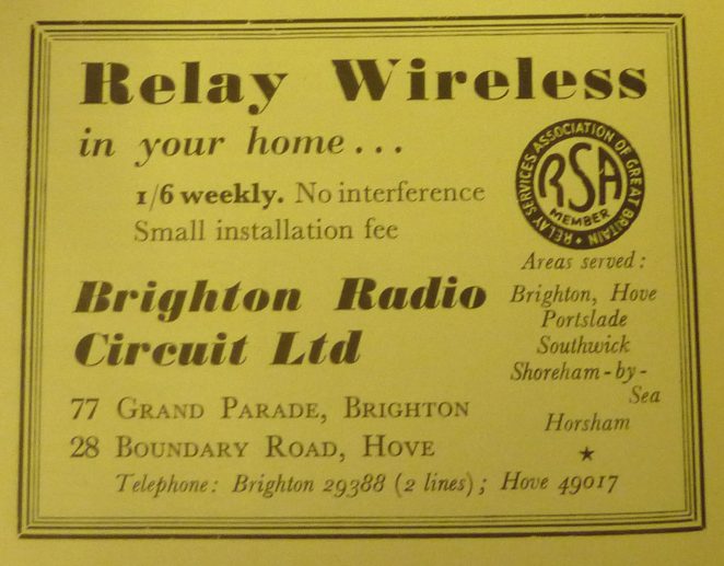 Brighton Relay Circuit advertisement