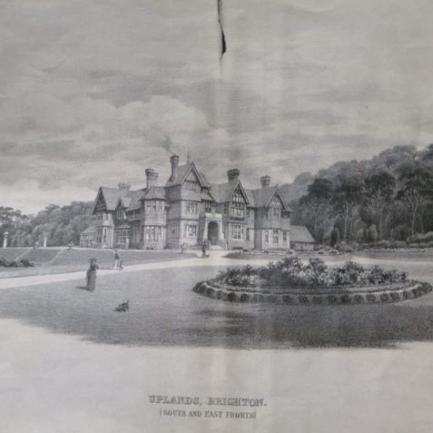 Illustration of Uplands, now called Barrowfield Lodge