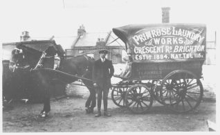 Primrose Laundry's horse drawn van (image from Step Back in Time) | Step Back In Time
