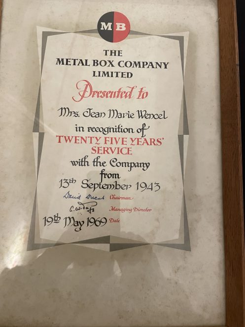 Re: Metal  Box  company