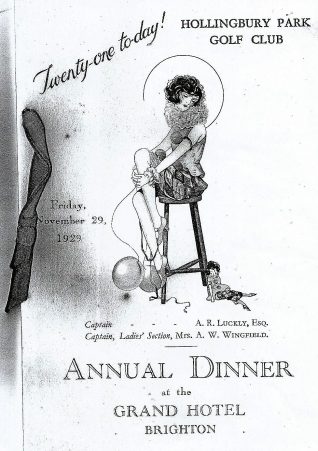 1929 Annual Dinner | HPGC Archive