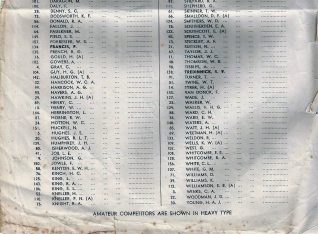 1949 Starters list continued | HPGC Archive