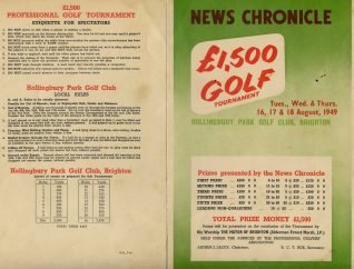 1949 Programme | HPGC Archive