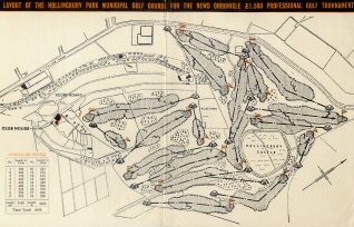 Map of the golf course for the 'News Chronicle' | HPGC Archive