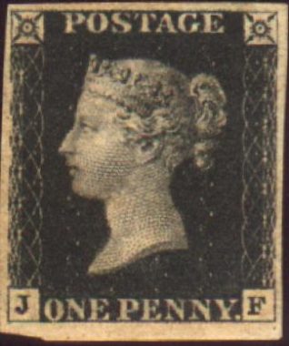 Penny black stamp | reproduced courtesy of Ross Taylor at www.imagesoftheworld.org