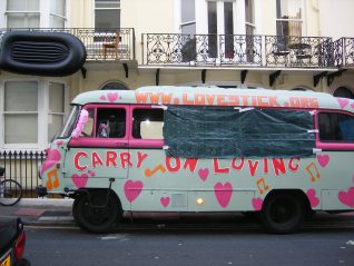 View from my flat in Charlotte Street, Brighton Pride, 5th August 2006. | Photo by Sally Ann Clarke