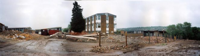 Panorama of the school plot from the entrance on Ladies Mile Road | Photo by David West