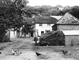 The farmyard at Ovingdean | From the private collection of Jennifer Drury: click on the imgage to open a large version in a new window.