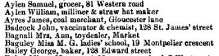 John Badcock's listing | Post Office Directory for Sussex 1851