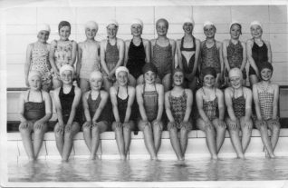 Girls' swimming class | From the private collection of Helen Shipley