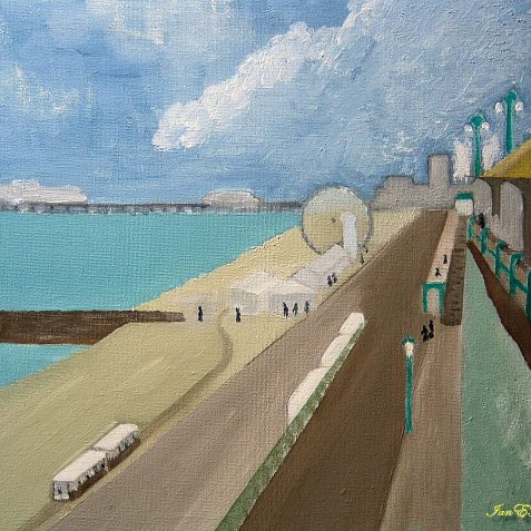 Marine Parade c.1958. Painted in oils more or less from memory 2008 | Ian Hunt