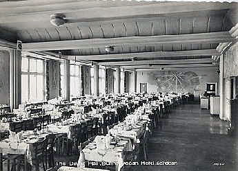 Hotel dining hall. | From the private collection of Trevor Chepstow
