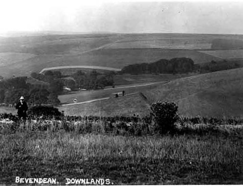 View of Bevendean valley from the racecourse | From the private collection of Sam Carroll