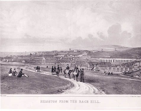 View of Brighton from the Race Hill, 1850 | Image reproduced with permission from Brighton History Centre