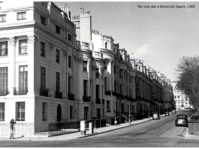 The west side of Brunswick Square c1950 | From the original 'My Brighton' exhibit