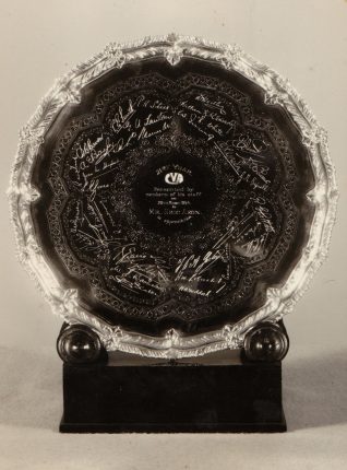 CVA Presentation Silver Salver | From the private collection of Peter Solly