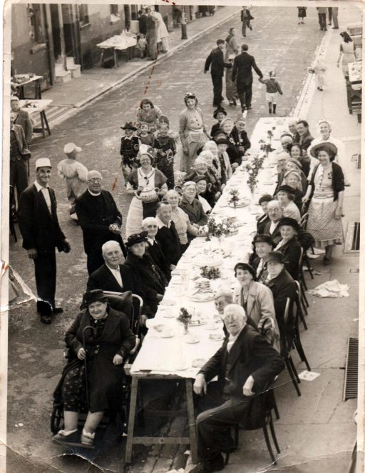 New England Street Coronation party 1953 | From the private collection of Nickie Preston