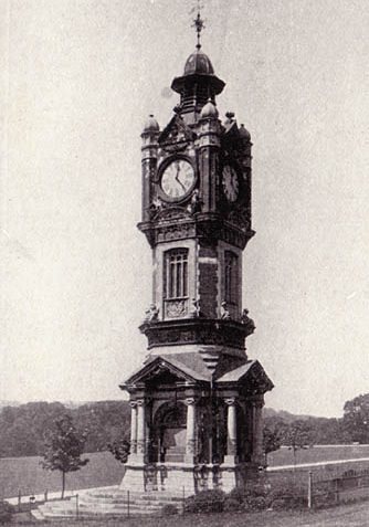 Preston Park Clock Tower | Scanned from an original copy of '67 Views of Brighton, Hove and Neighbourhood', circa 1910, by kind permission of David Burgess