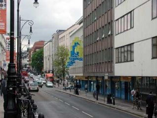 Queens Road, Community Base on right | Photo by John Desborough