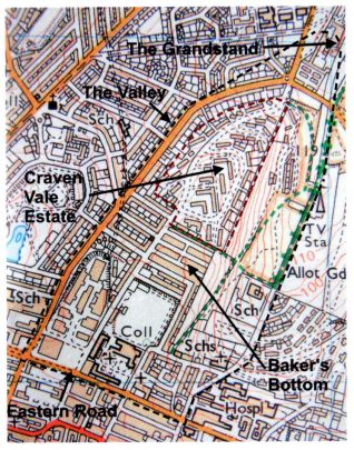 Craven Vale estate and The Valley:click to open a large version in a new window. | Craven Vale Community Association