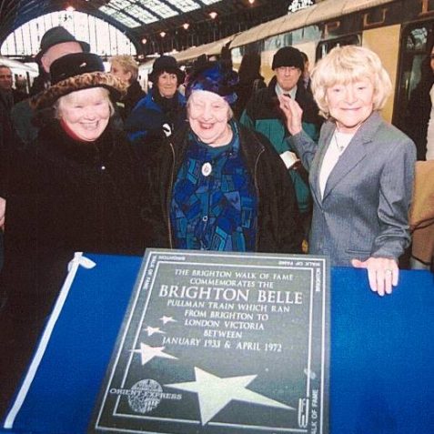 Carol Kay - Anna Wing - Dora Bryan: Brighton Belle commemorative induction | Photo by Jim Gordon