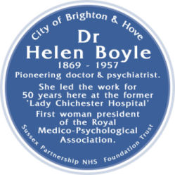 Blue Plaque: Dr Helen Boyle