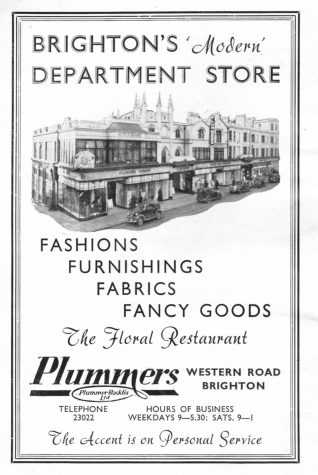 1952 advertisement for Plummers | From the private collection of Jennifer Drury