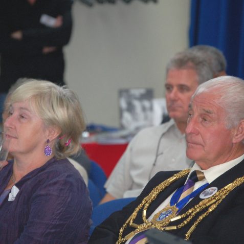 Dorothy Sheridan, MBE, Director of the Mass Observation Archive at the University of Sussex, and the Mayor of Brighton, Councillor David Smith | Photo by Tony Mould